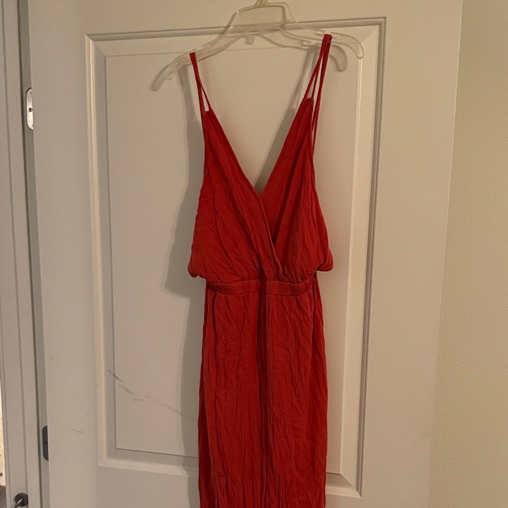 Lulu's Vibrant pink Backless Dress